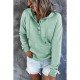  Casual Loose Hooded Pure Color Women's Sweater