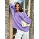  Winter Round Neck Women's Pure Color Sweaters