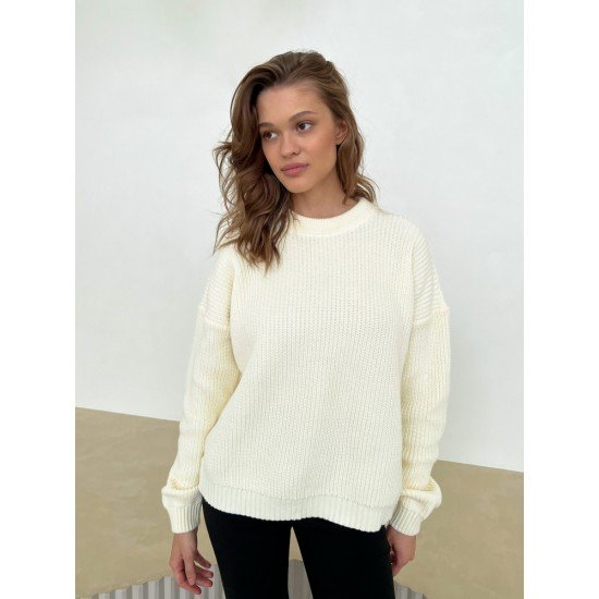  Winter Round Neck Women's Pure Color Sweaters