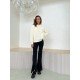  Winter Round Neck Women's Pure Color Sweaters