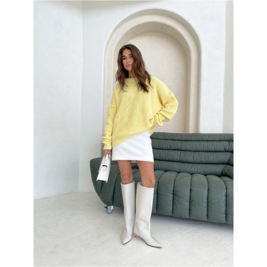  Winter Round Neck Women's Pure Color Sweaters