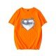 Heart Graphic Summer Couple T Shirts