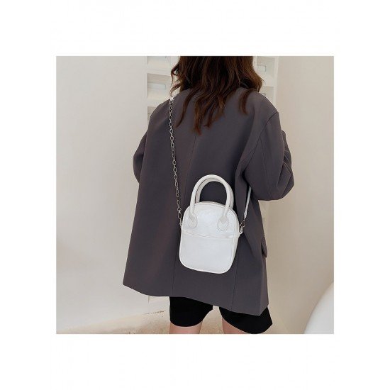 Korean Style White Chain Shoulder Bags