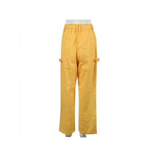  Casual Pure Color Pocket Women's Long Pants