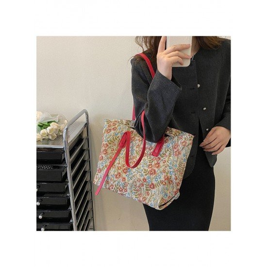  Women's Large Capacity Canvas Tote Bag