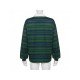  Loose Casual Letter Printing Striped Women's Sweater