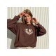 Vintage Heart Pattern Ladies Sweatshirts