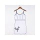  2022 Summer V Neck Cross Printed Sleeveless Dress