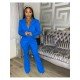  Fashion Casual Pure Color Women's Trouser Suit