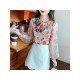  2022 Autumn Butterfly Embroidery Chiffon Shirt