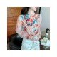  2022 Autumn Butterfly Embroidery Chiffon Shirt