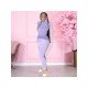  Japanese Velvet Pure Color Women's Long Sleeve Jumpsuit