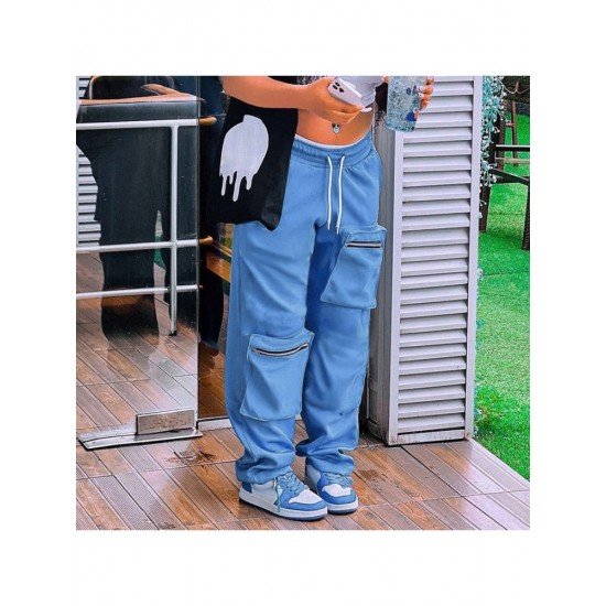  Street Style Pure Color Casual Pants