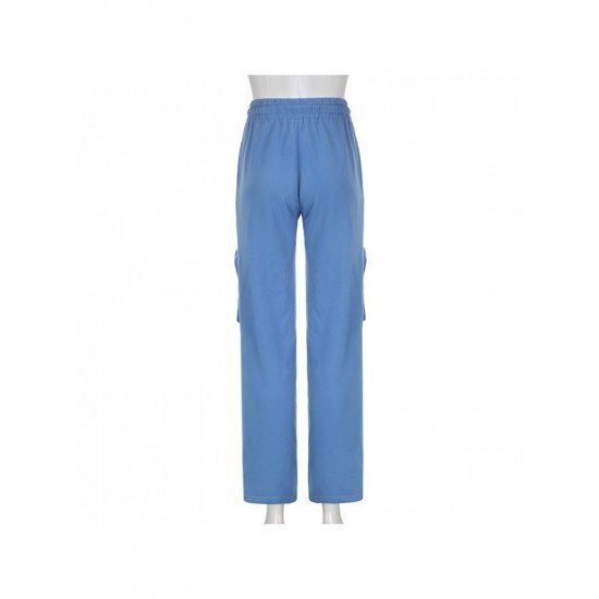  Street Style Pure Color Casual Pants