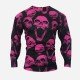  Casual Loose Round Neck Skull Printing Men's Sweatshirt