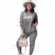  Loose Casual Letter Printing Women's Two-Piece Suit