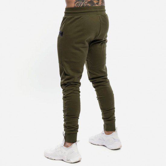  Casual Zipper Drawstring Men's Long Pants