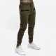  Casual Zipper Drawstring Men's Long Pants