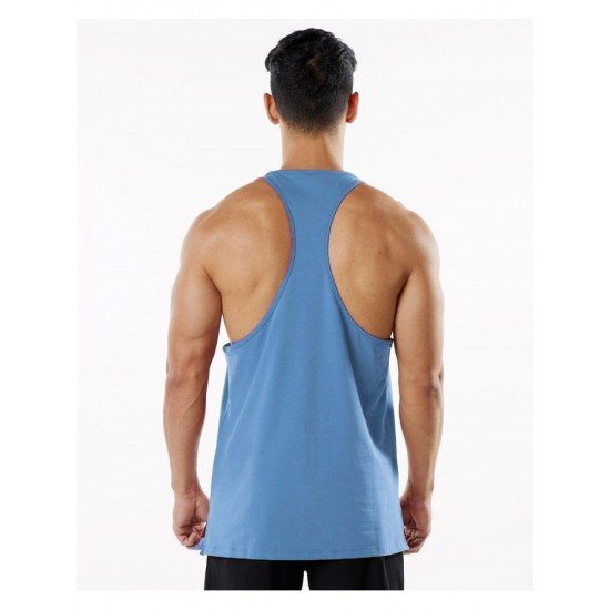  Men's Leisure Sports Fitness Muscle Pure Color Tanks