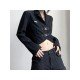  Street Fashion Pure Color Lapel Short Coats