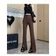  2022 Fall Pure Color Split Hem Women's Pants