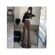  2022 Fall Pure Color Split Hem Women's Pants