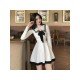  2022 Fashion Bow Knitted Long Sleeve Dress