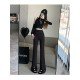  2022 Fall Pure Color Split Hem Women's Pants