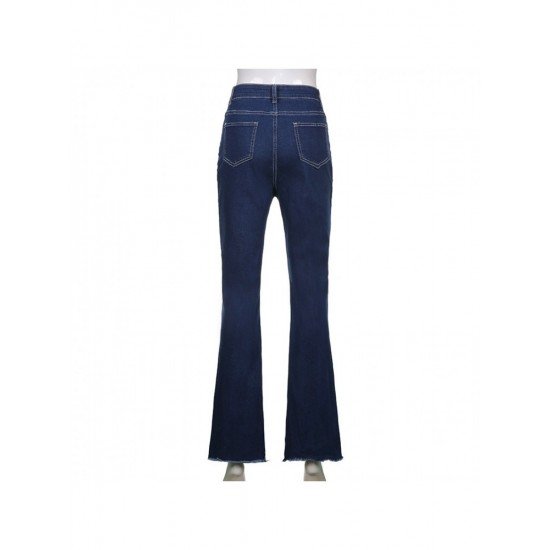 Vintage Blue Flare Jean Trousers