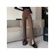  2022 Fall Pure Color Split Hem Women's Pants