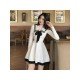  2022 Fashion Bow Knitted Long Sleeve Dress