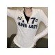  Fashion Letter Printing Women's Long Sleeve Top