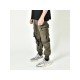  Pure Color Lace Up Zipper Men's Pants