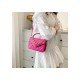  Fashion Simple PU Rhombus Lattice Chain Bag