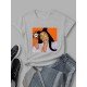 Women Street Graphic Summer White T Shirts