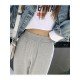  Leisure Loose Striped Women's Long Pants