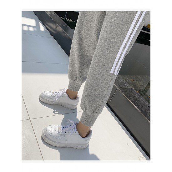  Leisure Loose Striped Women's Long Pants