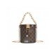  PU Rhombus Lattice Pearl Women's Shoulder Bag