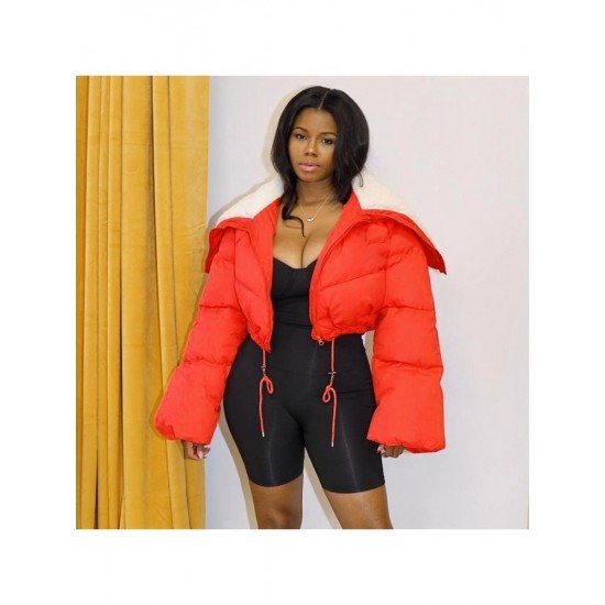  Winter Pure Color Women's Short Down Coats