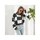  Casual Loose Contrast Color Women's Sweater