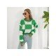  Casual Loose Contrast Color Women's Sweater