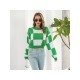  Casual Loose Contrast Color Women's Sweater