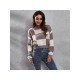  Casual Loose Contrast Color Women's Sweater