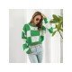  Casual Loose Contrast Color Women's Sweater