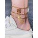 Titanium Steel Letter Anklet Fashion Simple