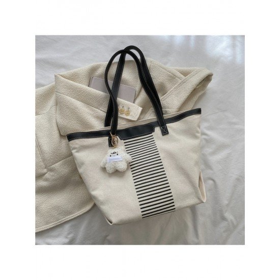  Casual Canvas Large Capacity Tote Bag