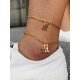 Titanium Steel Letter Anklet Fashion Simple