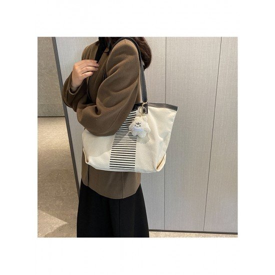  Casual Canvas Large Capacity Tote Bag