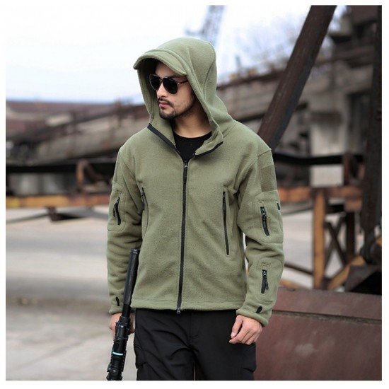  Pure Color Hooded Zipper Men's Short Coats