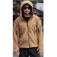  Pure Color Hooded Zipper Men's Short Coats